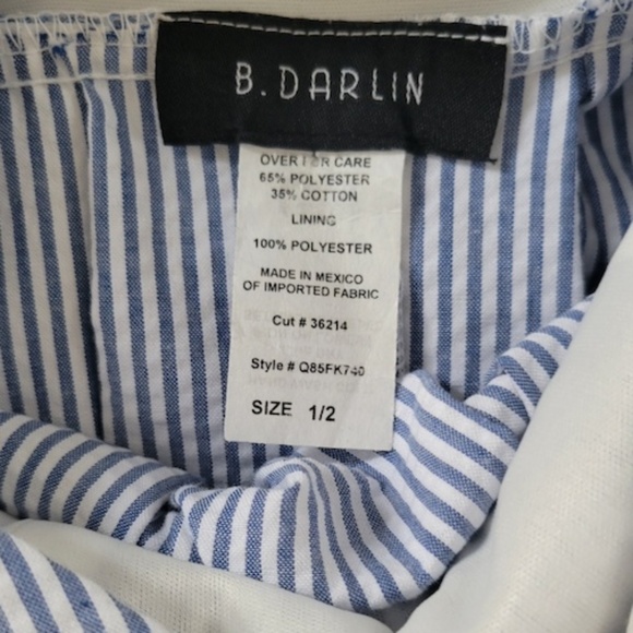 Delicate Seersucker Striped Sleeveless Dress with Bows - Picture 4 of 6